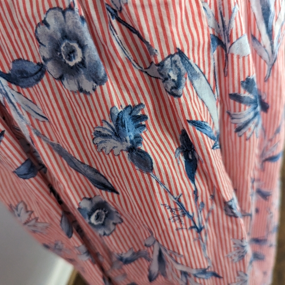 Tommy Hilfiger Floral Red And Blue Women's Skirt Pockets Medium - Picture 4 of 5